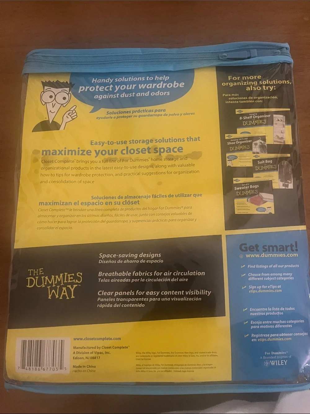 Wardrobe Organization Kit for Dummies - Blue